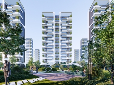 现代简约高层住宅 第四代住宅 空中别墅 科技住宅 融创豪宅 景观大区