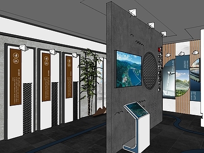现代新中式其他文化展厅 水文化展厅 水文化馆