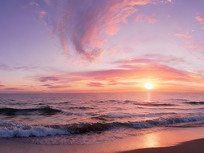 现代天空HDR 海边落日HDR 黄昏HDR