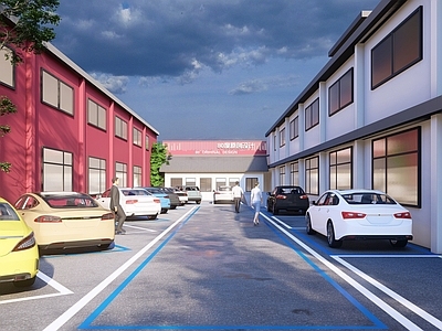 现代商业综合体景观 现代工业厂房改造