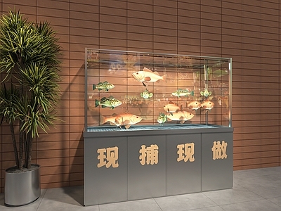 现代简约鱼缸 海鲜缸 鱼缸 景观鱼缸 烧烤店海鲜缸 水煮鱼选鱼缸