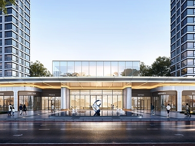 现代小公建 示范区 大门 现代 展示区 售楼部