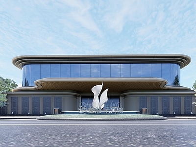 现代小公建 长沙龙湖 云河颂示范区 入口大门 售楼部