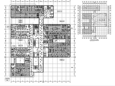 防排烟系统 14层医院 59米高度 施工图