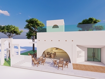 简约轻奢风格建筑 网红咖啡馆 特色建筑 乡村咖啡馆 奶茶店 民宿酒店大厅