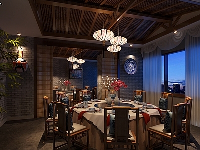 新中式中式包厢 餐厅包厢
