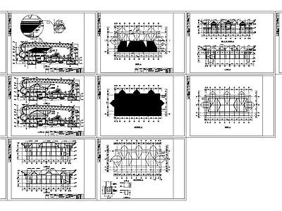 现代其他建筑 二层游客服务中心 施工图