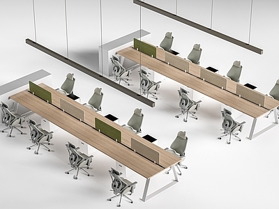 现代办公桌椅 现代办公桌椅 员工办公桌椅 工位桌椅