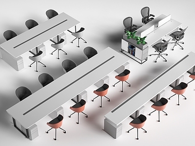 现代办公桌椅 现代办公桌椅 工位桌椅 公司办公桌