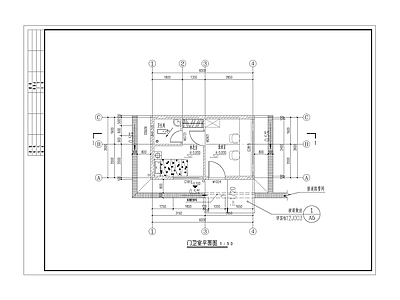 现代其他建筑 门卫室 施工图