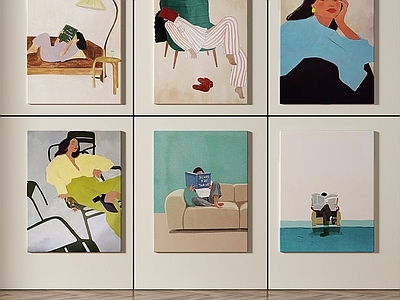 现代简约挂画 女孩房挂画 书房挂画 客厅挂画 玄关挂画 办公室挂画