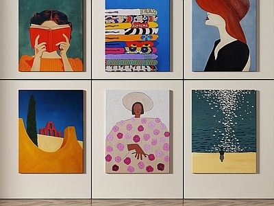 现代简约挂画 女孩房挂画 书房挂画 客厅挂画 玄关挂画 办公室挂画