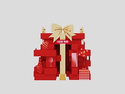 现代其他商业空间 活动美陈 蝴蝶结