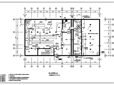 现代其他建筑 地下变配电室 发电机房建筑图 施工图