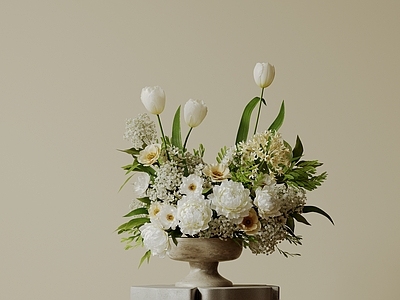 现代中古花艺 现代中古花瓶花艺 新中式花瓶 侘寂风装饰品 极简玻璃花瓶 餐桌陶瓷花瓶