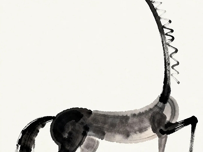 现代其他挂画 马年装饰画 艺术挂画 水墨画