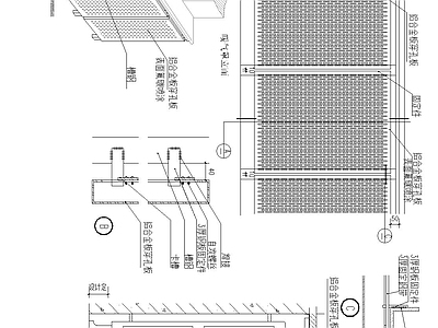 现代窗节点 窗台下暖气罩 施工图