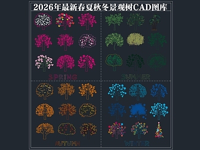 现代植物配置图库 植物 施工图