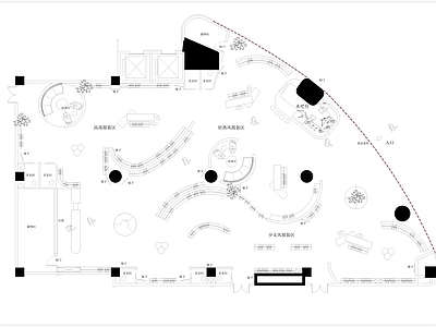 现代服装店 服装店 专卖店 施工图