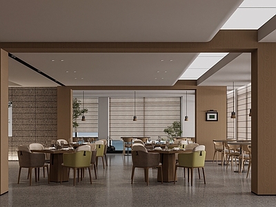 原木日式食堂 餐厅 食堂 自助餐台