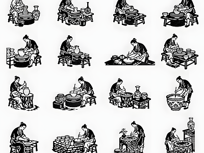 现代人物 制作陶瓷人物 施工图
