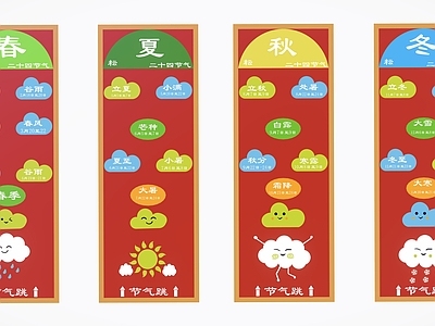 现代其他景观小品 儿童跳房子 24节气儿跳房子