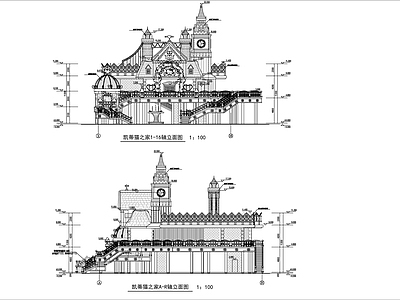 现代其他建筑 欧式凯蒂猫之家 施工图