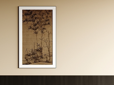 新中式挂画 宋氏挂画 长条山水画 茶室挂画 书房挂画 办公室挂画