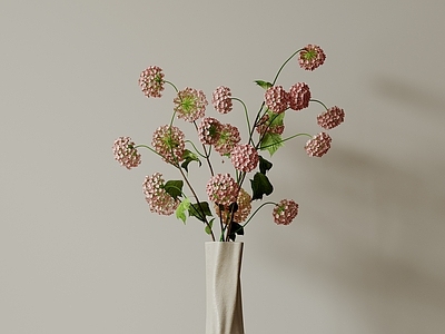 现代中古花艺 现代中古花瓶花艺 新中式花瓶 侘寂风装饰品 极简玻璃花瓶 餐桌陶瓷花瓶