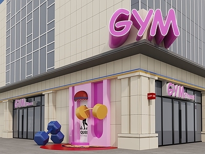 现代健身房 健身馆 健身房 运动健身