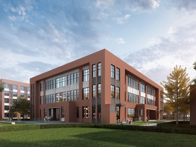 现代体育馆外观 现代学校餐厅 小学食堂 图书馆