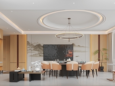 新中式现代茶餐厅 包厢包间