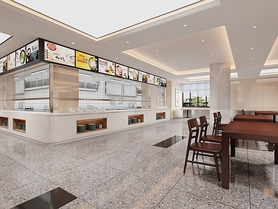 现代新中式食堂 食堂 餐厅 学生餐厅 学校食堂 政府食堂