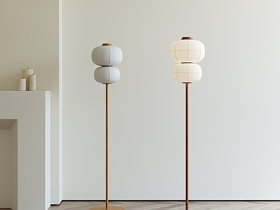 新中式复古落地灯 灯笼落地灯 木制落地灯