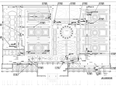 防排烟系统 礼堂消防排烟平面 施工图