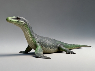 复古中古雕塑 水龙兽 雕塑 美陈 AIGC 史前生物