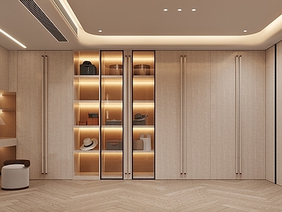 现代衣帽间 影木衣帽间 现代衣帽间 梳妆台 主卧衣帽间