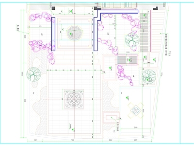 中式新中式庭院 私家庭院 庭院水景 庭院水景结构设计 庭院水池设计 中式水景庭院设计 施工图
