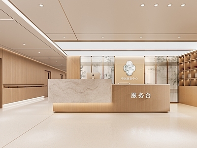 新中式中式其他公共空间 过道 护士站 病房 针灸