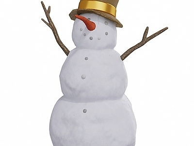 现代其他景观小品 雪人