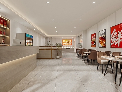现代其他餐饮空间 餐厅