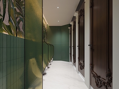 现代公共卫生间 公共卫生间 男卫生间 网红卫生间