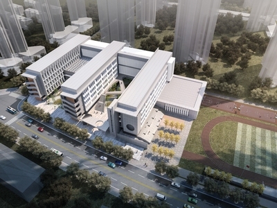 现代学校 带操场