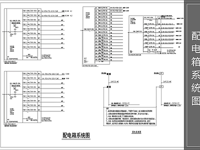 供配电系统 配电箱系统图 施工图