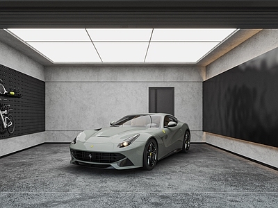 现代室内停车场 私人停车场 地下停车场 别墅停车场