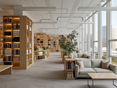 现代图书馆 现代图书馆 图书咖啡吧 阅览室 自习室