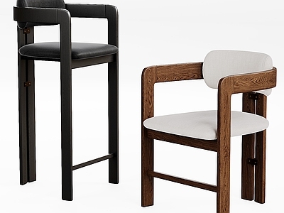 现代吧椅 现代休闲椅 吧椅 餐椅 吧椅组合 木椅