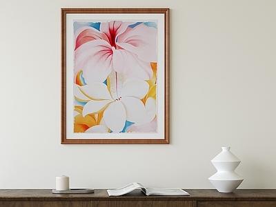 法式中古挂画 花卉挂画 艺术挂画