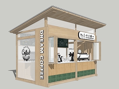 售卖亭 商业外摆 户外咖啡店 奶茶店 木屋摊位 文创集市