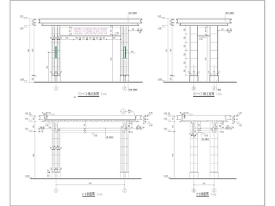 新中式现代其他建筑 大门简约大气 施工图